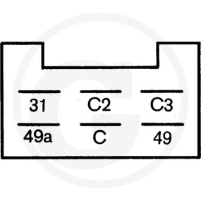 Blinkgeber 12V 2+1+1 X 21W Granit 4554DN 008768101